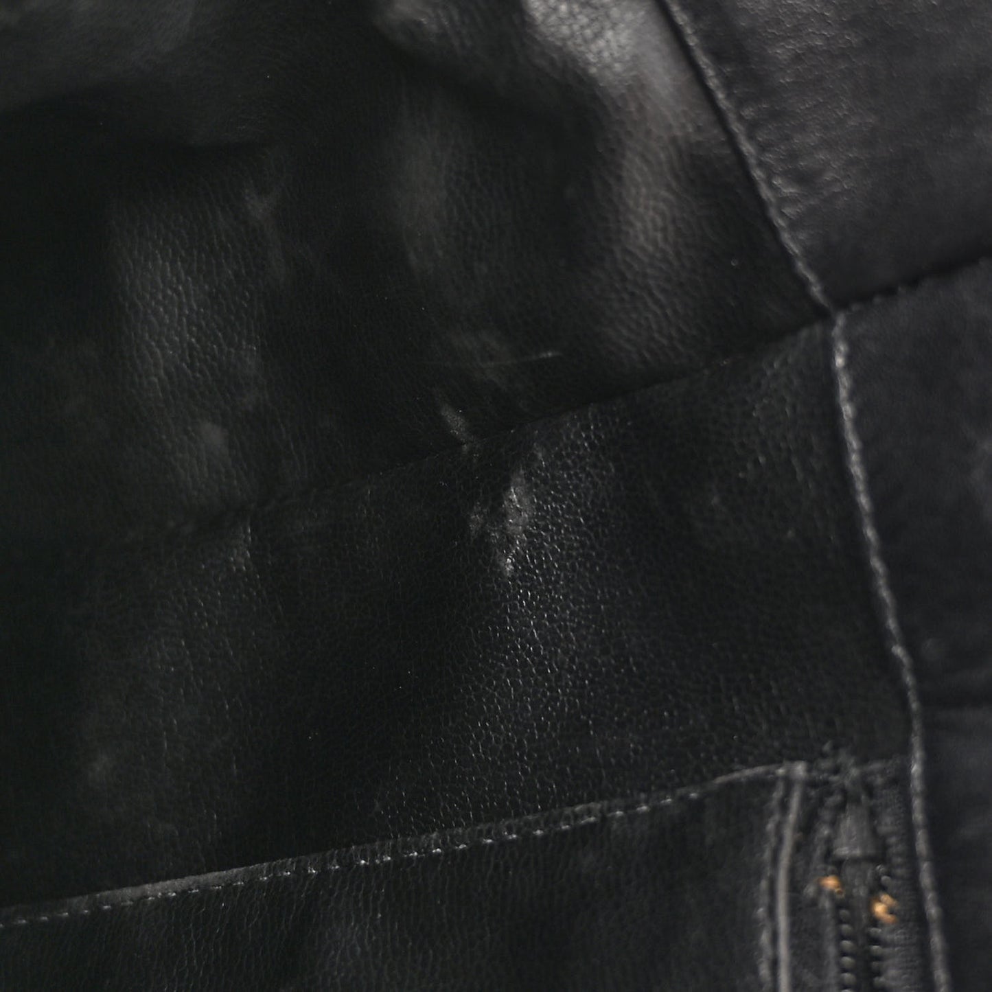 Lambskin Quilted CC Shopping Tote Black