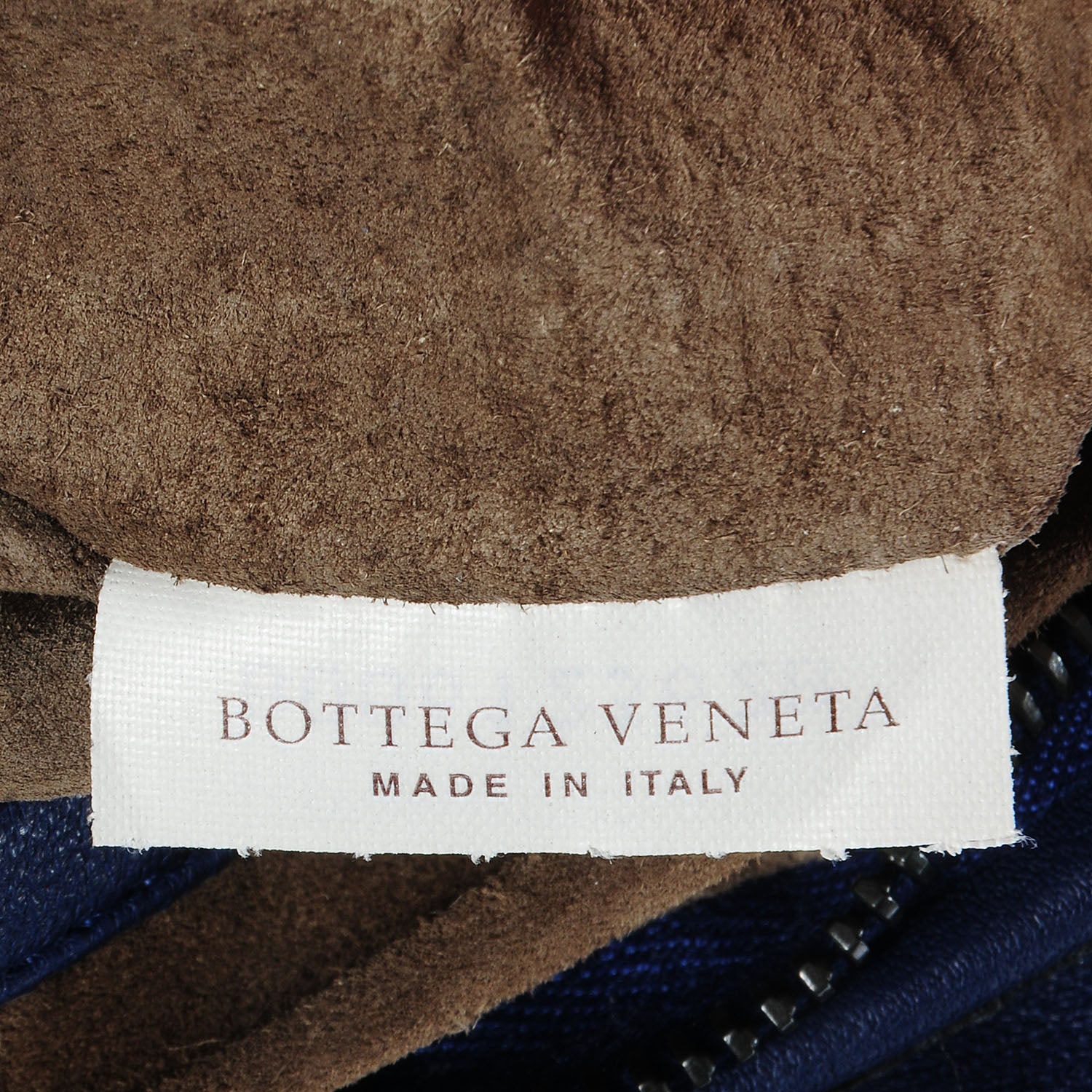 Bottega Veneta Nappa Silk Mini Ponza Devore Fuzzy Hobo Indigo 7 of 8
