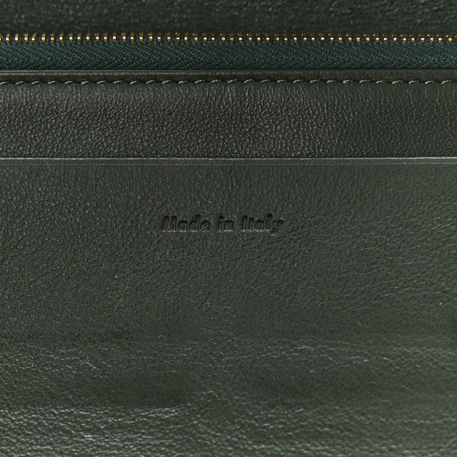 Celine Smooth Calfskin Pocket Tri-Fold Multifunction Envelope Flap Wallet Jade 5 of 8