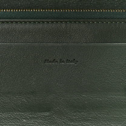 Celine Smooth Calfskin Pocket Tri-Fold Multifunction Envelope Flap Wallet Jade 5 of 8