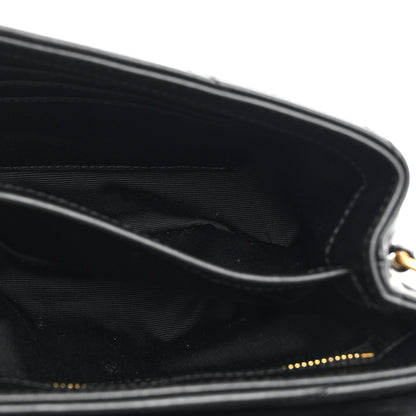 Saint Laurent Calfskin Y Quilted Monogram Toy Loulou Crossbody Bag Black 5 of 10