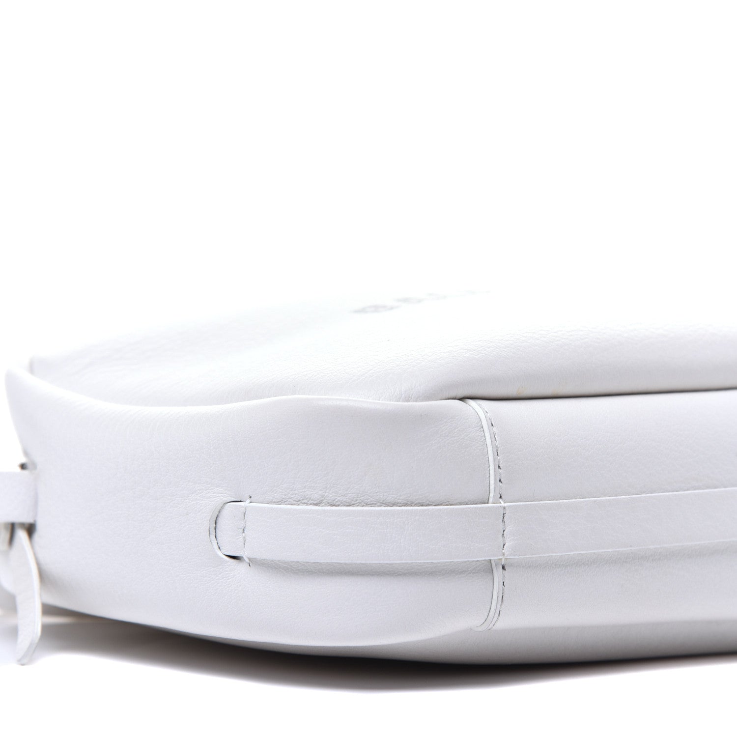 Balenciaga Smooth Calfskin Double Sided Logo S Everyday Camera Bag White 7 of 8