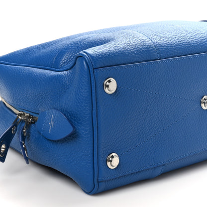 Louis Vuitton Taurillon Dora Ultra Soft MM Blue Royal 9 of 10