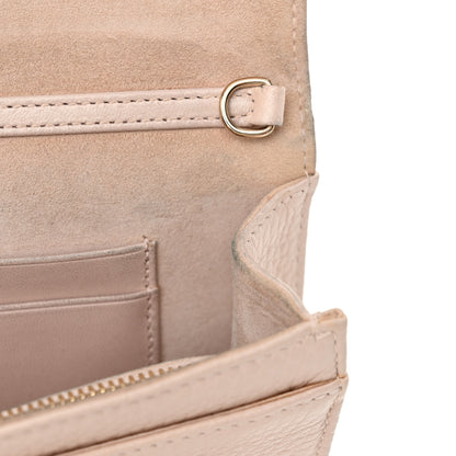 Christian Dior Grained Calfskin Diorama Wallet on Chain Pouch Rose Poudre 11 of 12