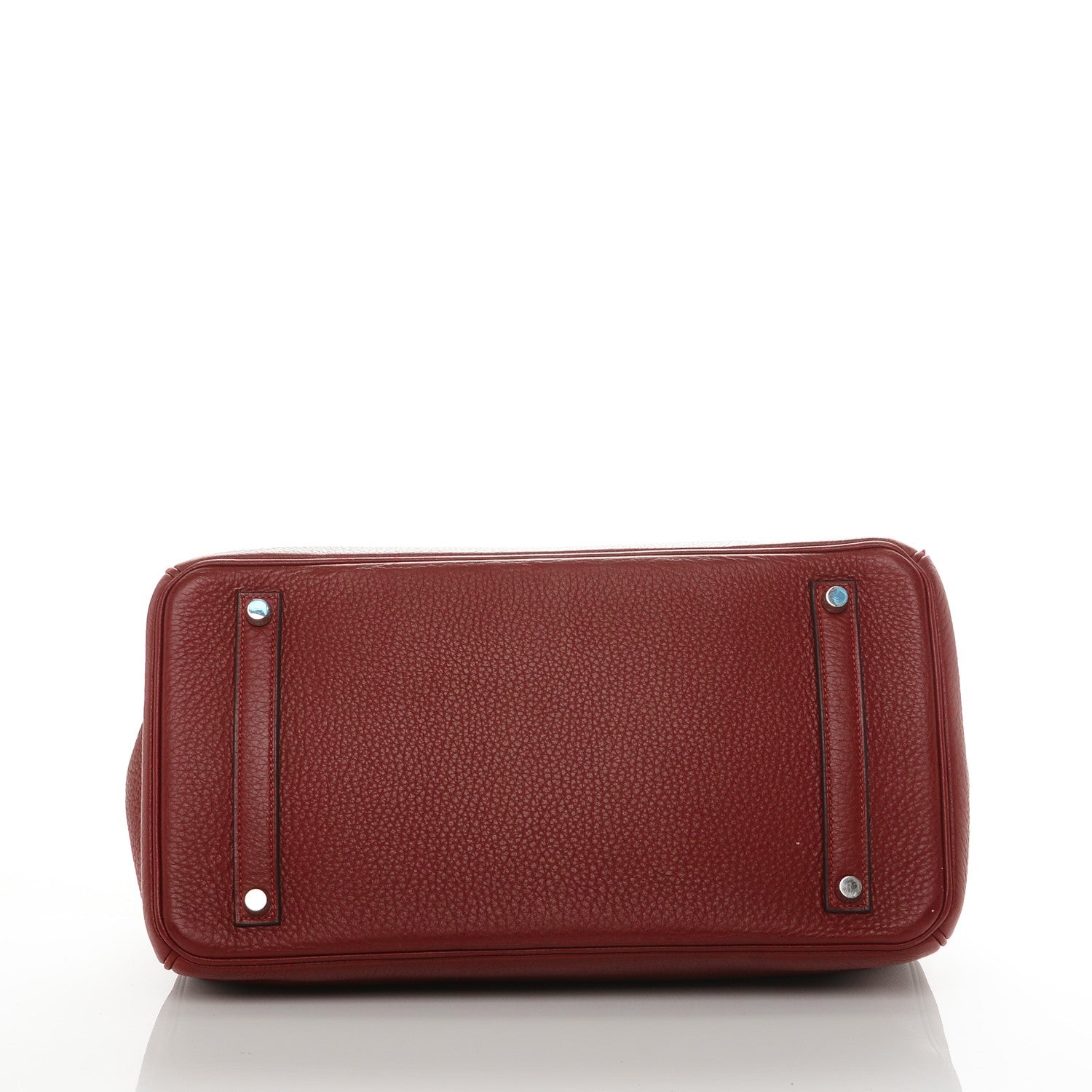 Hermes Taurillon Clemence Birkin 35 Rouge H 5 of 29