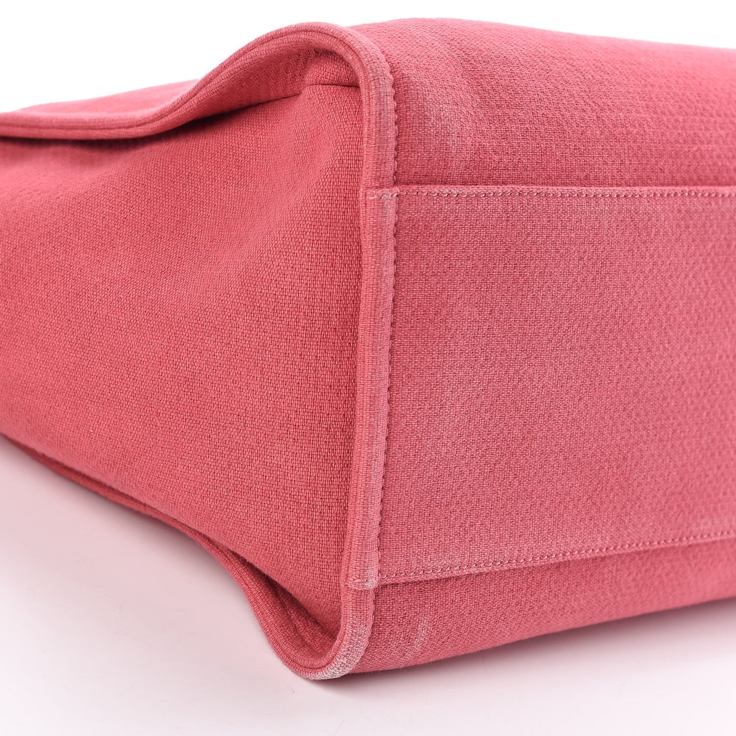 Canvas Large Deauville Tote Red