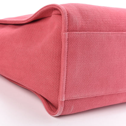 Chanel Canvas Large Deauville Tote Red 10 of 11
