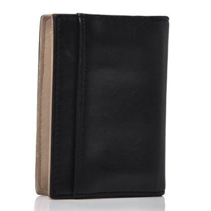 Chanel Lambskin CC Card Holder Wallet Black Gold 3 of 8