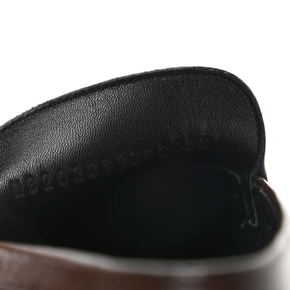 Hermes Goatskin Mens Blaise Loafers 43 Cacao 8 of 8