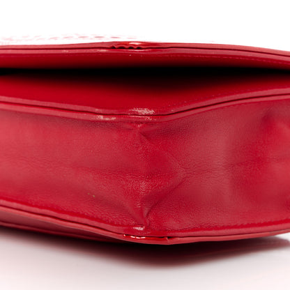 Chanel Patent Strass Wallet On Chain WOC Red 11 of 11