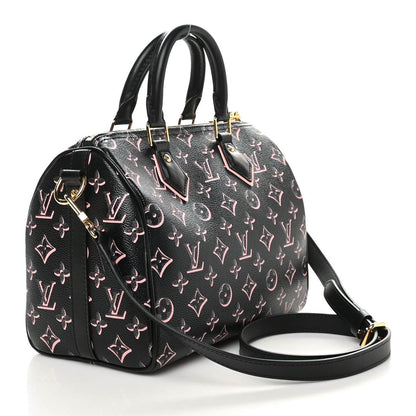 Louis Vuitton Monogram Fall for You Speedy Bandouliere 25 Black 4 of 9
