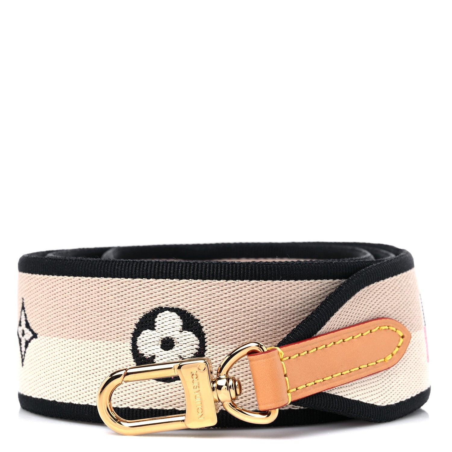 Louis Vuitton Jacquard Speedy Bandouliere 20 Shoulder Strap Black 1 of 3
