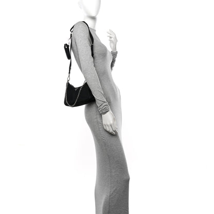 Prada Nylon Re-Edition 2005 Shoulder Bag Black 2 of 12