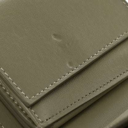 Celine Shiny Calfskin Triomphe Compact Wallet Green Clay 9 of 9