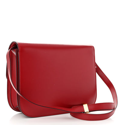 Celine Box Calfskin Medium Classic Box Flap Bag Red 3 of 10