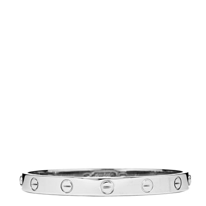 Cartier 18K White Gold LOVE Bracelet 16 2 of 5