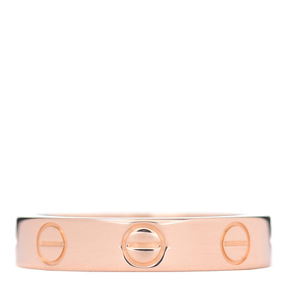 Cartier 18K Pink Gold 3.5mm LOVE Wedding Band Ring 47 4.25 3 of 4