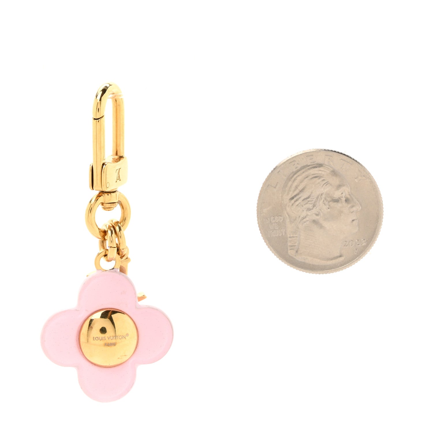Louis Vuitton Micro Vivienne Bag Charm Key Holder Rose 2 of 4