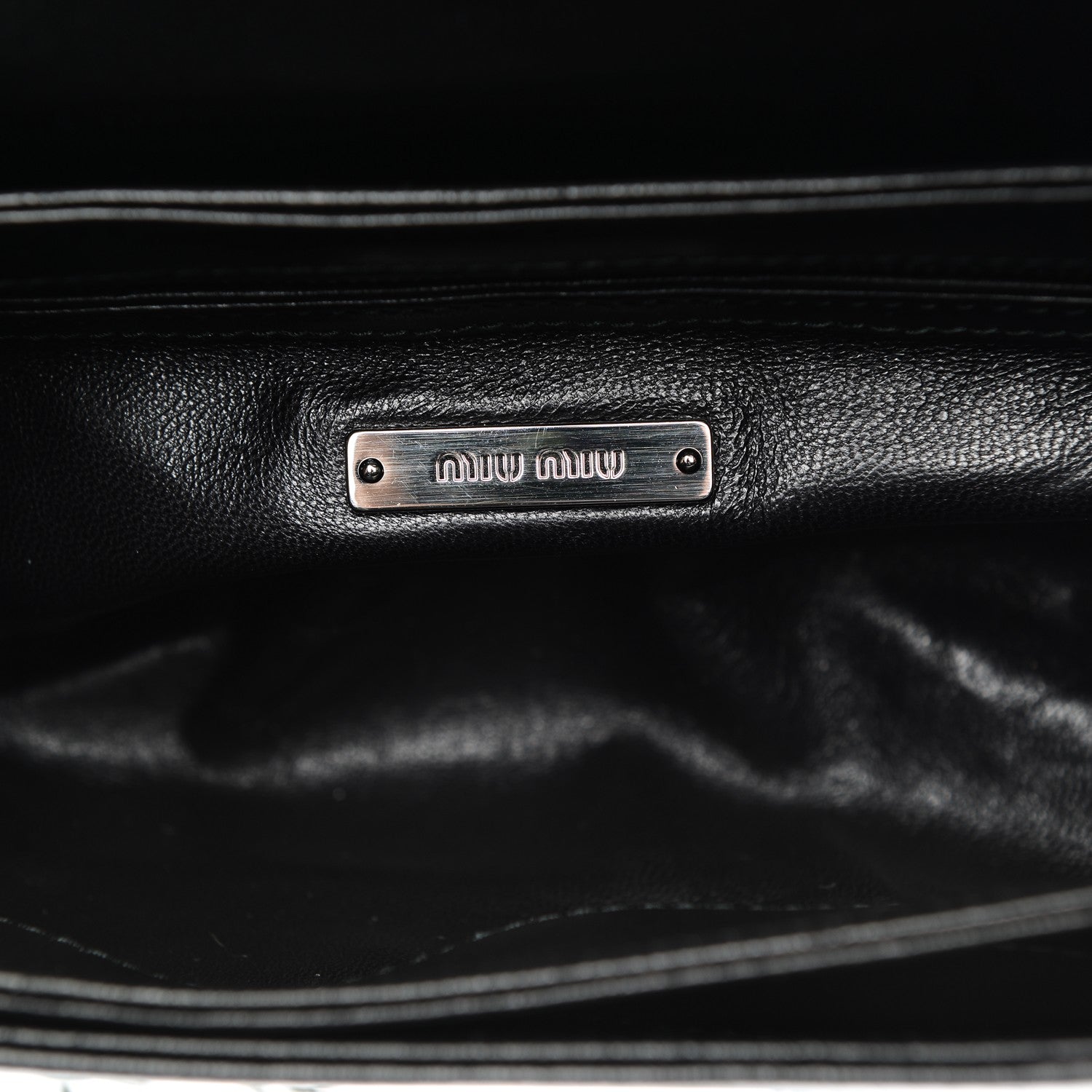 Miu Miu Nappa Matelasse Club Shoulder Bag Nero Black 6 of 7