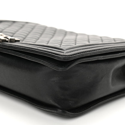 Chanel Lambskin Quilted Large Boy Flap Black 10 of 14