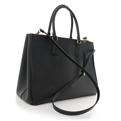 Prada Saffiano Lux Large Galleria Double Zip Tote Black 3 of 11