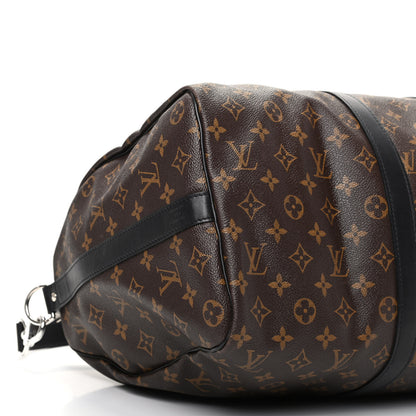 Louis Vuitton Monogram Macassar Keepall Bandouliere 45 5 of 9