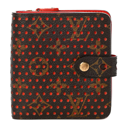 Louis Vuitton Monogram Perforated Compact Zipped Wallet Orange 1 of 11