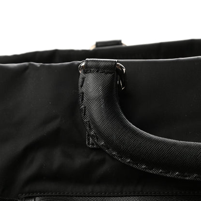 Prada Tessuto Nylon Saffiano Weekender Black 10 of 10