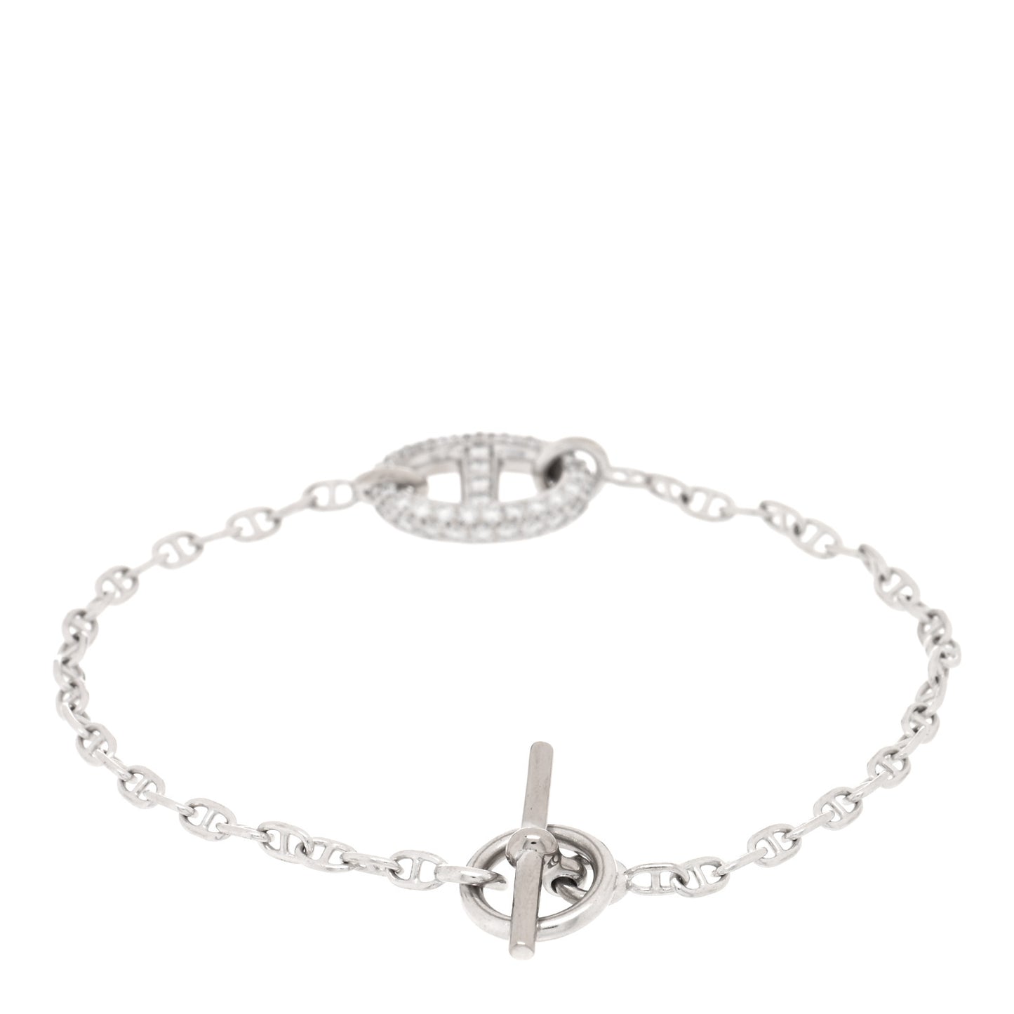 18K White Gold Diamond Farandole Bracelet SH