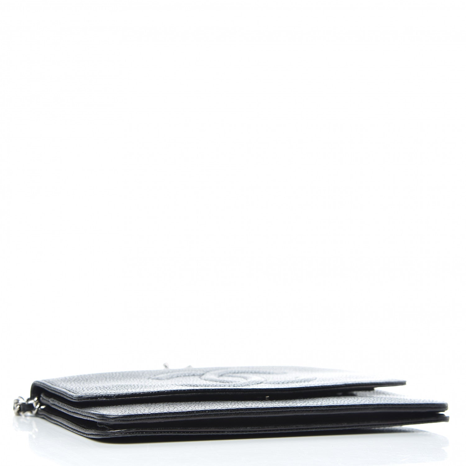 Chanel Caviar Timeless CC Wallet On Chain WOC Black 4 of 13