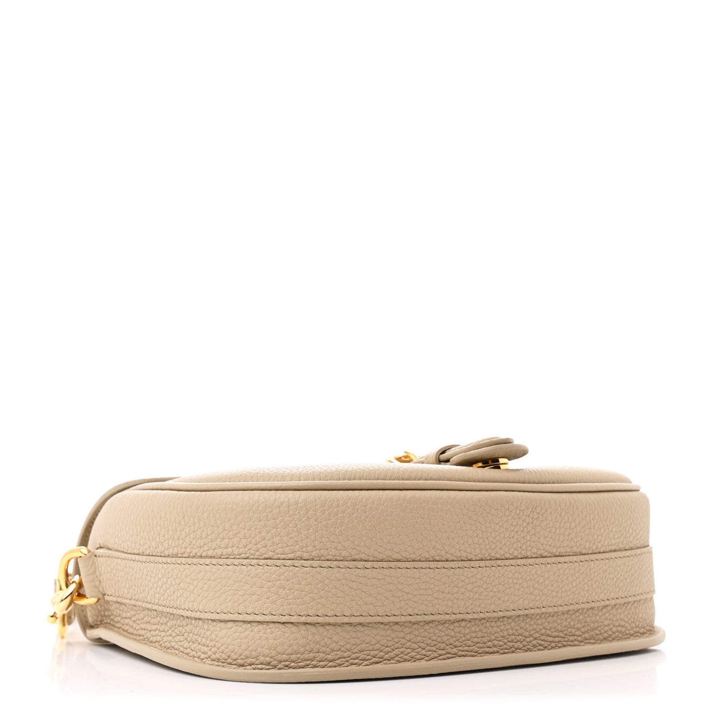 Grained Calfskin Medium Bobby Flap Beige