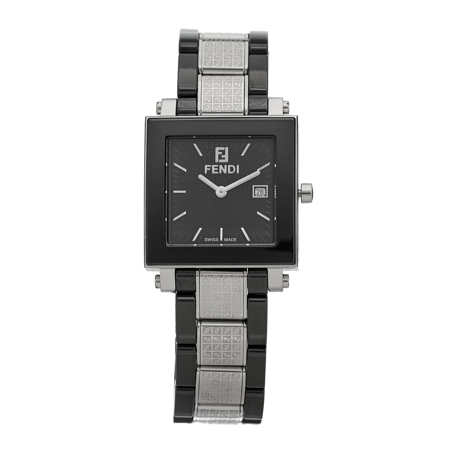 Stainless Steel Ceramic 30mm Orologi Quartz Watch Black