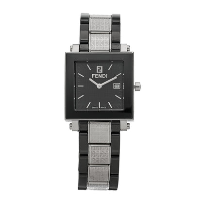Fendi Stainless Steel Ceramic 30mm Orologi Quartz Watch Black 1 of 5