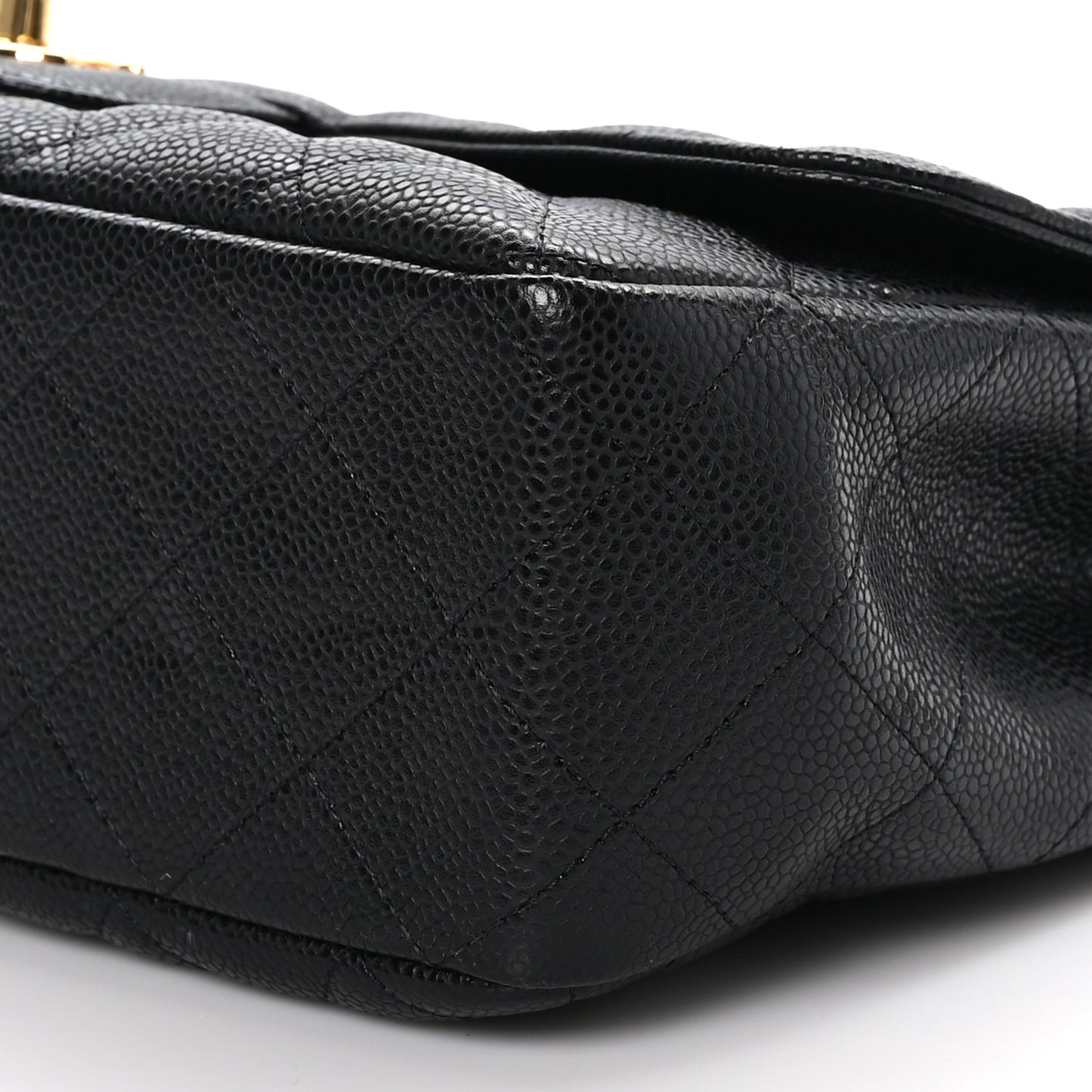Caviar Quilted Jumbo Single Flap Black