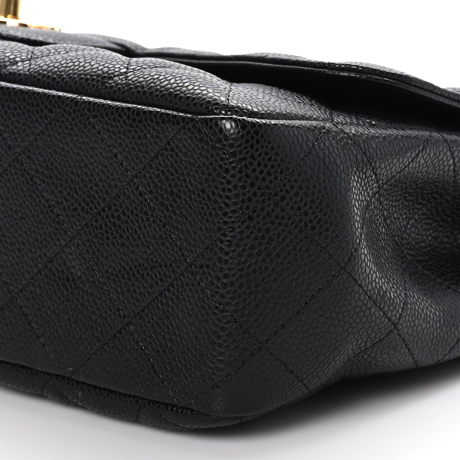 Chanel Caviar Quilted Jumbo Single Flap Black 9 of 9