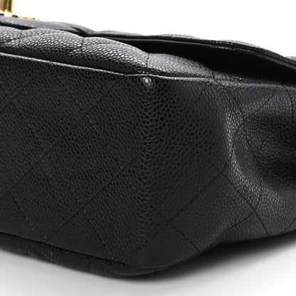 Chanel Caviar Quilted Jumbo Single Flap Black 9 of 9