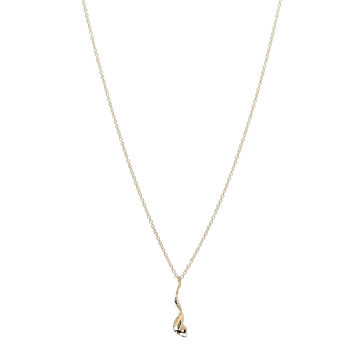 18K Yellow Gold Frank Gehry Orchid Pendant Necklace