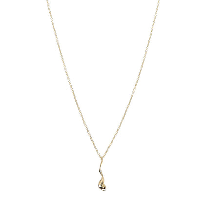 Tiffany 18K Yellow Gold Frank Gehry Orchid Pendant Necklace 1 of 6