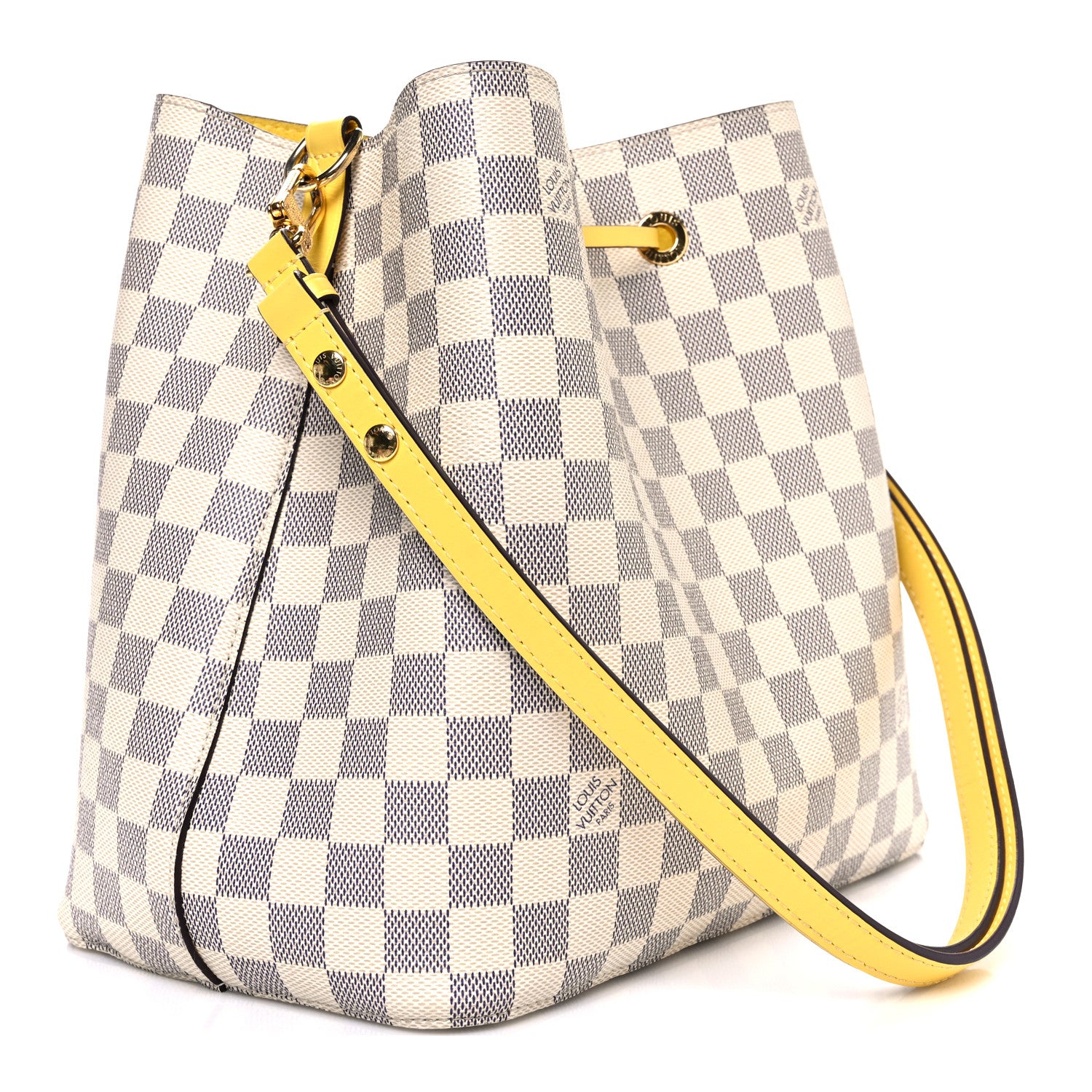 Louis Vuitton Damier Azur Neonoe MM Pineapple 3 of 10