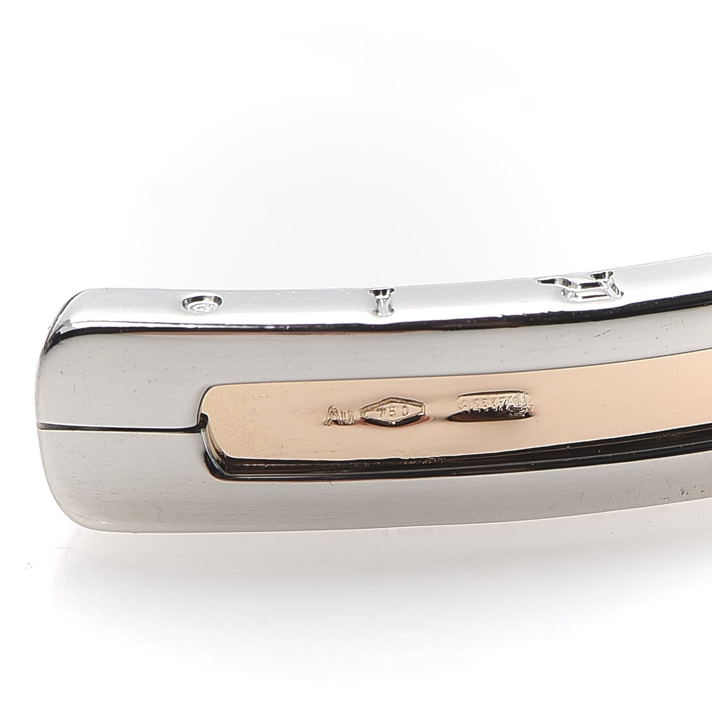 18K Rose Gold Stainless Steel B.Zero1 Cuff Bracelet SM