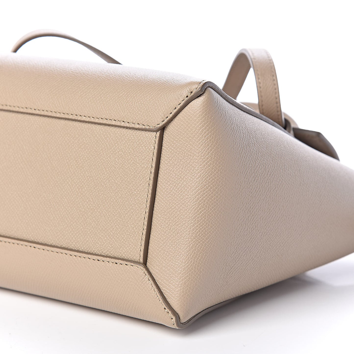 Grained Calfskin Micro Belt Bag Light Taupe