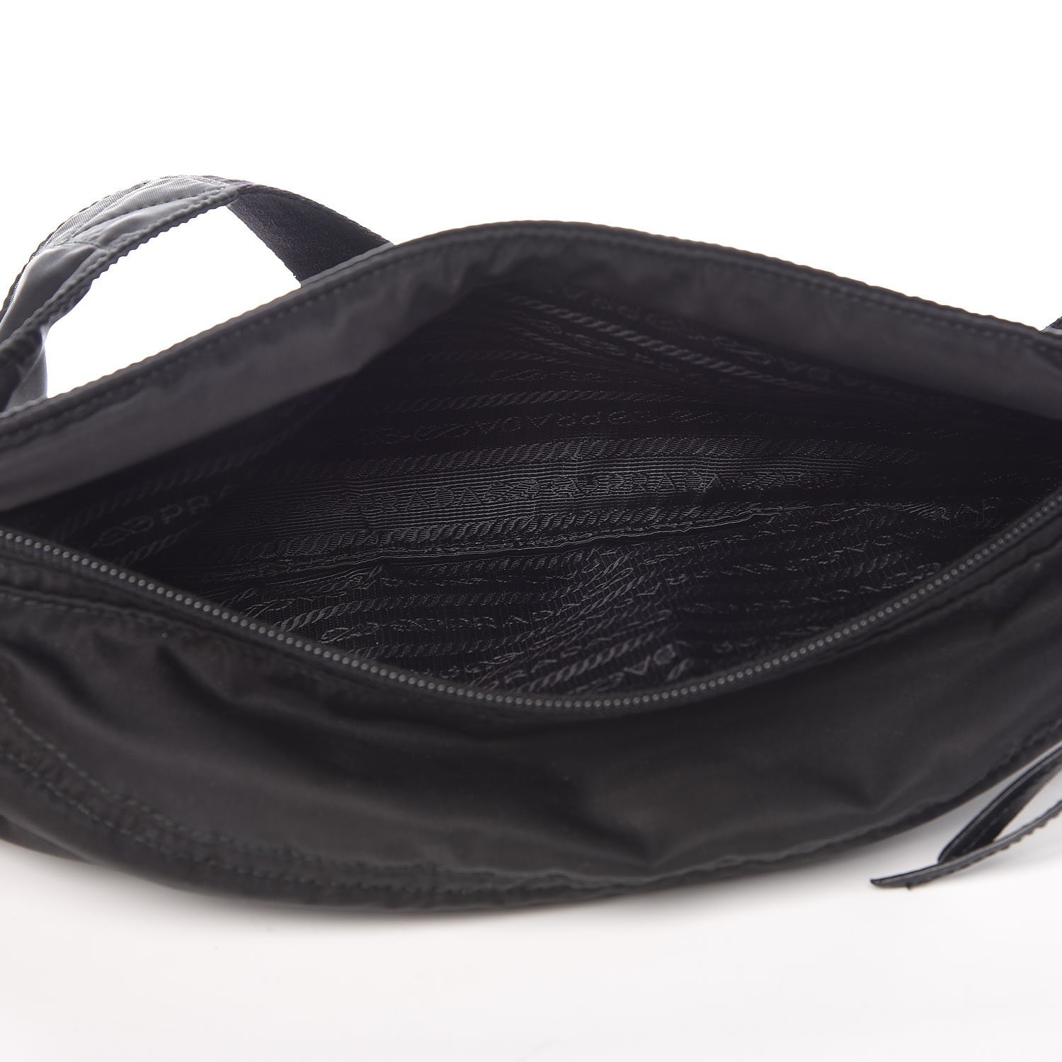 Prada Tessuto Nylon Saffiano Belt Bag Black 6 of 7