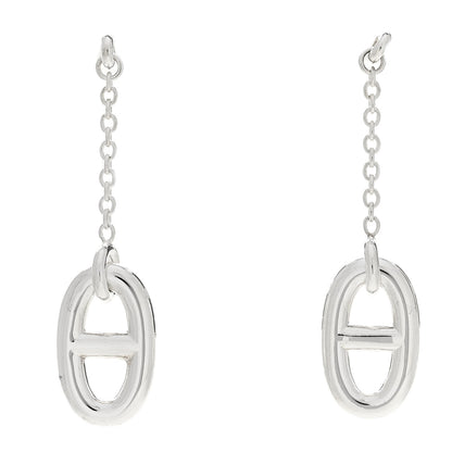 Hermes Sterling Silver Farandole Drop Earrings 1 of 5