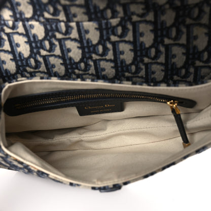 Christian Dior Oblique Saddle Bag Blue 5 of 10