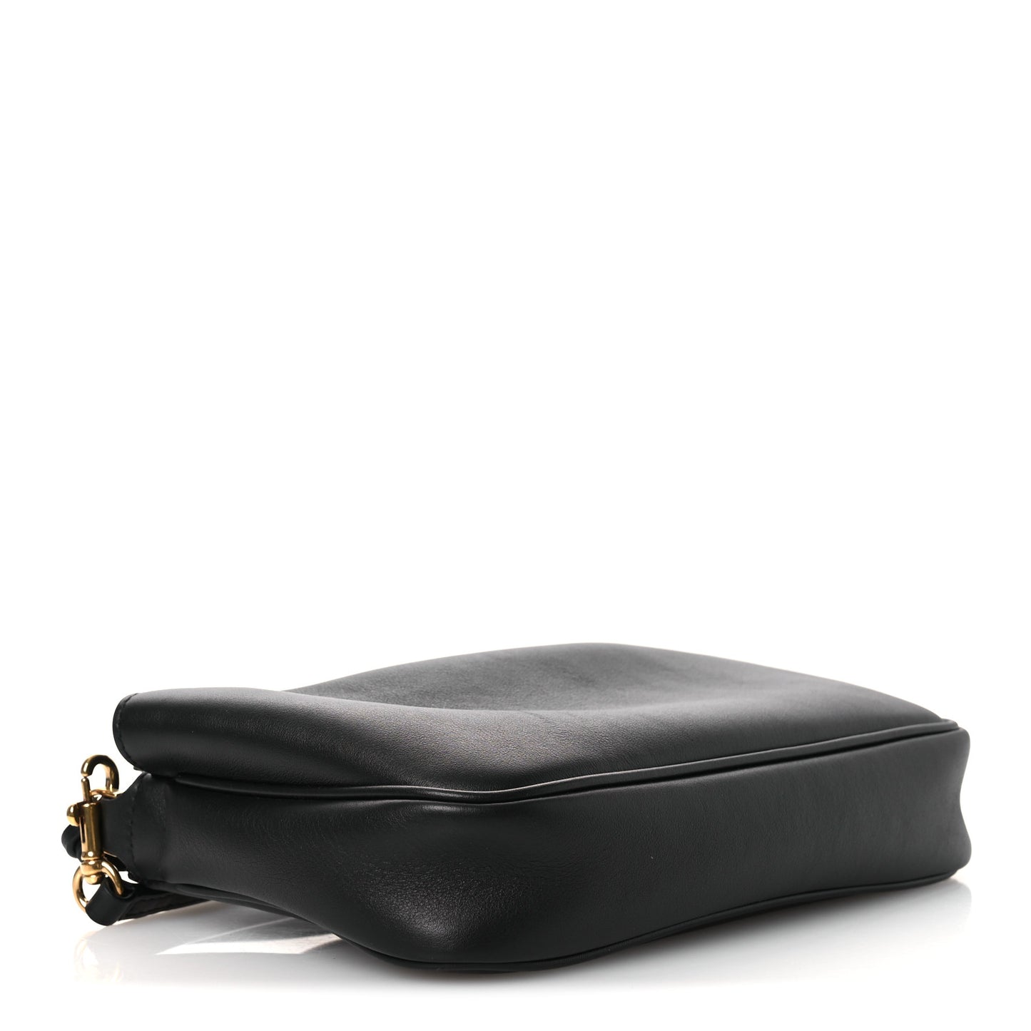 Natural Smooth Calfskin Rodeo Sling Pochette Black