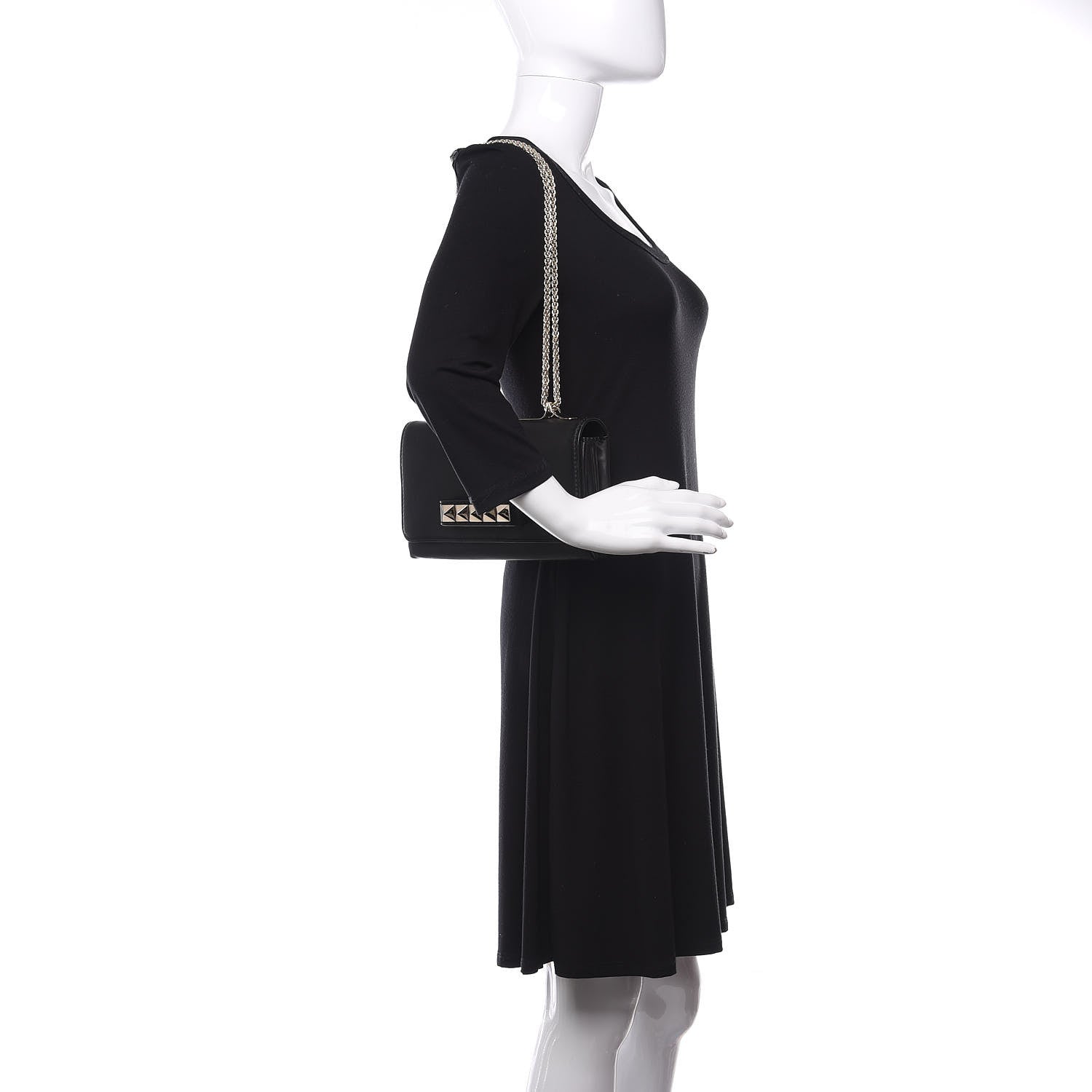 Valentino Garavani Nappa Va Va Voom Shoulder Bag Black 2 of 11