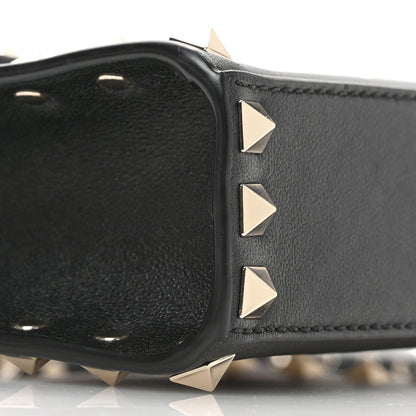 Valentino Garavani Vitello Rockstud Flap Crossbody Bag Black 8 of 10