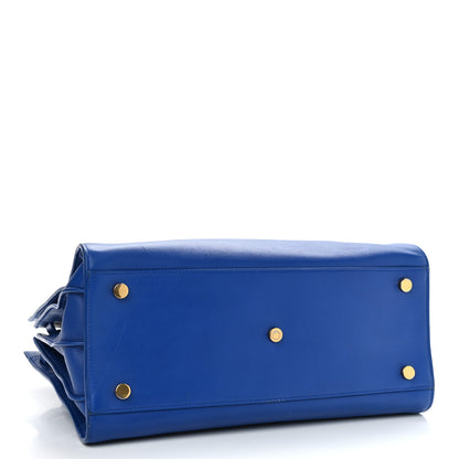 Saint Laurent Calfskin Small Sac De Jour Blue Majorelle 4 of 15