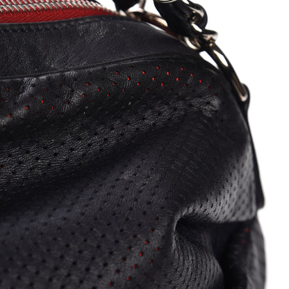 Chanel Perforated Lambskin Baseball Spirit Ligne Bag Navy 9 of 10