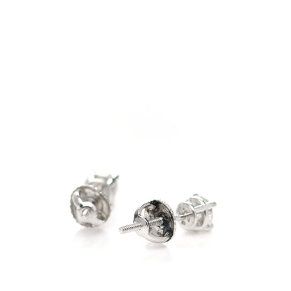 Tiffany Platinum Diamond .62ctw Solitaire Earrings 3 of 4